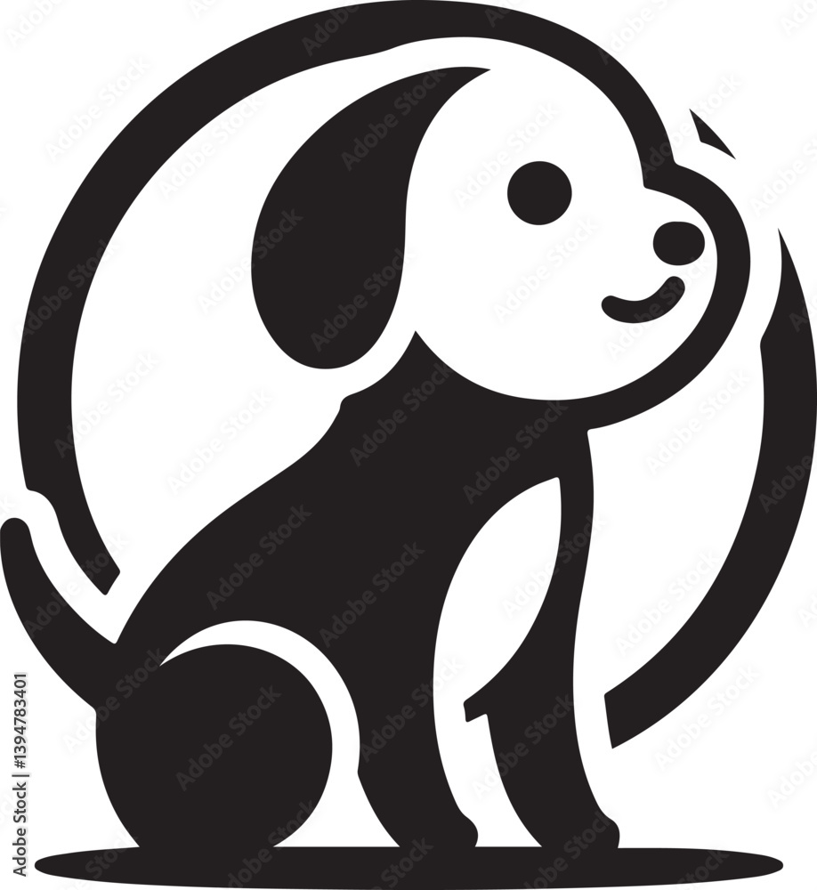 Obraz premium Puppy Logo Vector