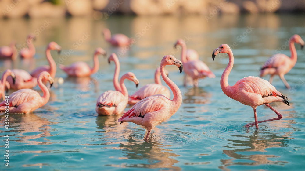 flamingos birds