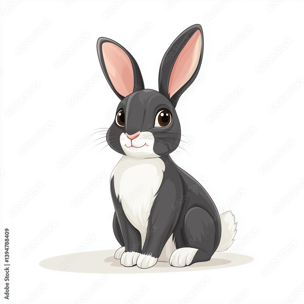 Fototapeta premium rabbit with a gift
