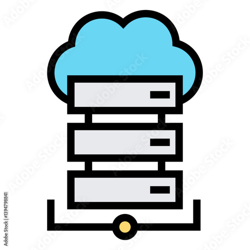 data centre vector icon