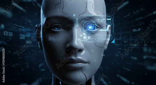 man with binary code