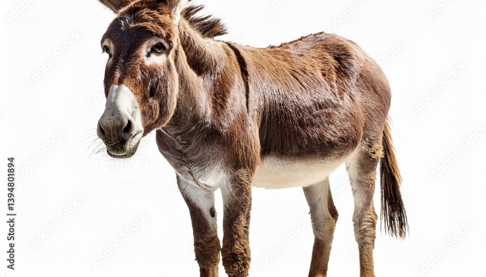 donkey in a white background donkey in a white background