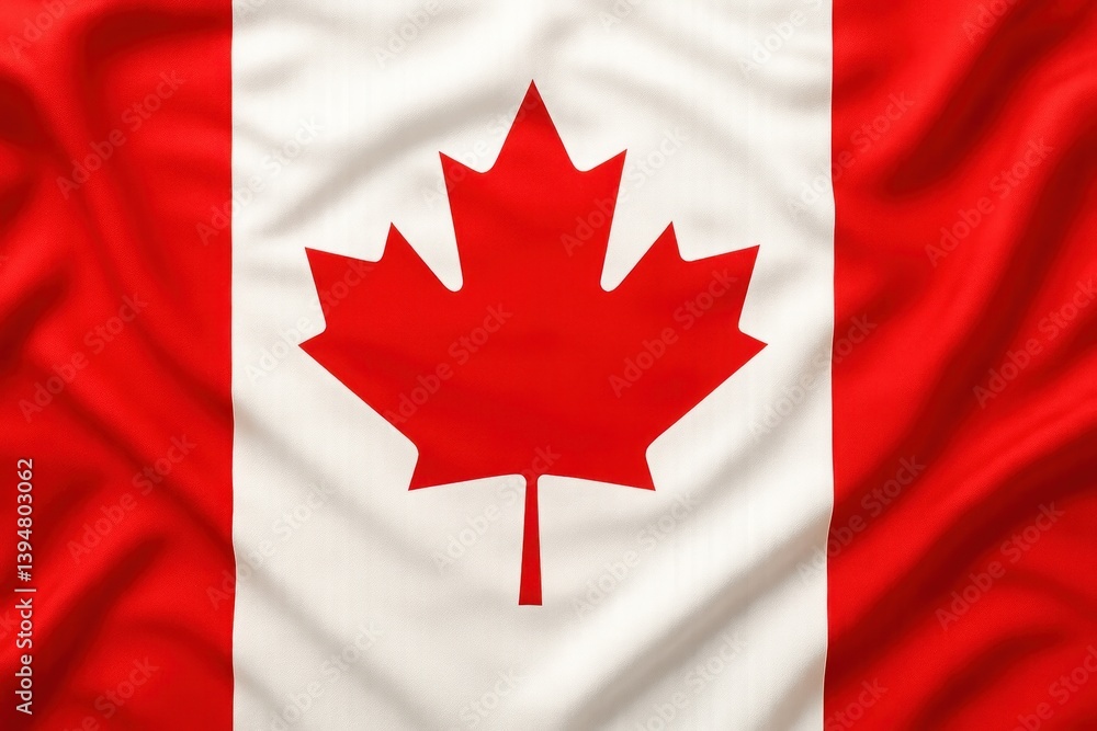 Canadian flag with maple leaf Canadian flag with maple leaf