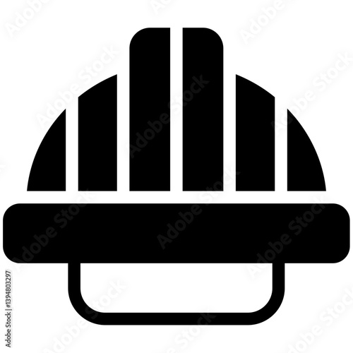 Hard Hat Glyph Icon