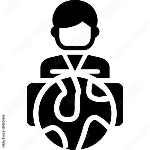 News Desk Glyph Icon