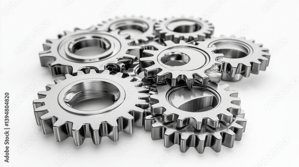Interlocking Metal Gears Highlighting Mechanical Precision and Engineering Brilliance – A Detailed Representation of Function and Collaboration Interlocking Metal Gears Highlighting Mechanical Precision and Engineering Brilliance – A Detailed Representation of Function and Collaboration