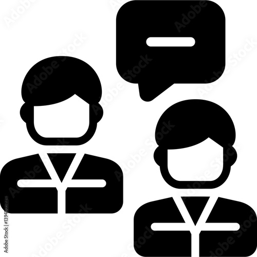 Opinion Column Glyph Icon