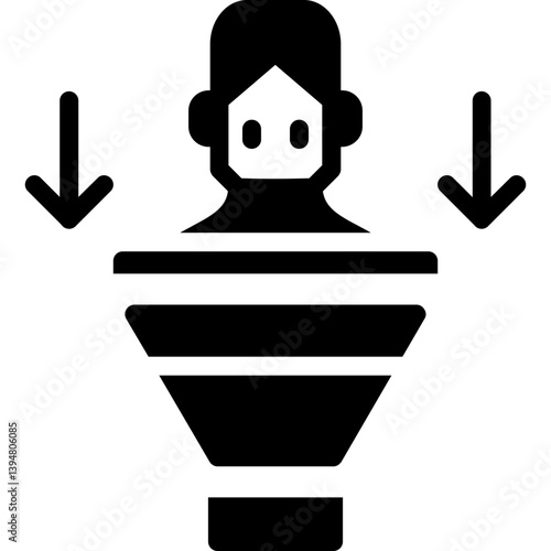 Lead Nurturing Glyph Icon