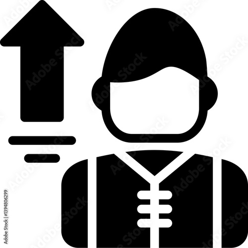 Mentor and Mentee Glyph Icon