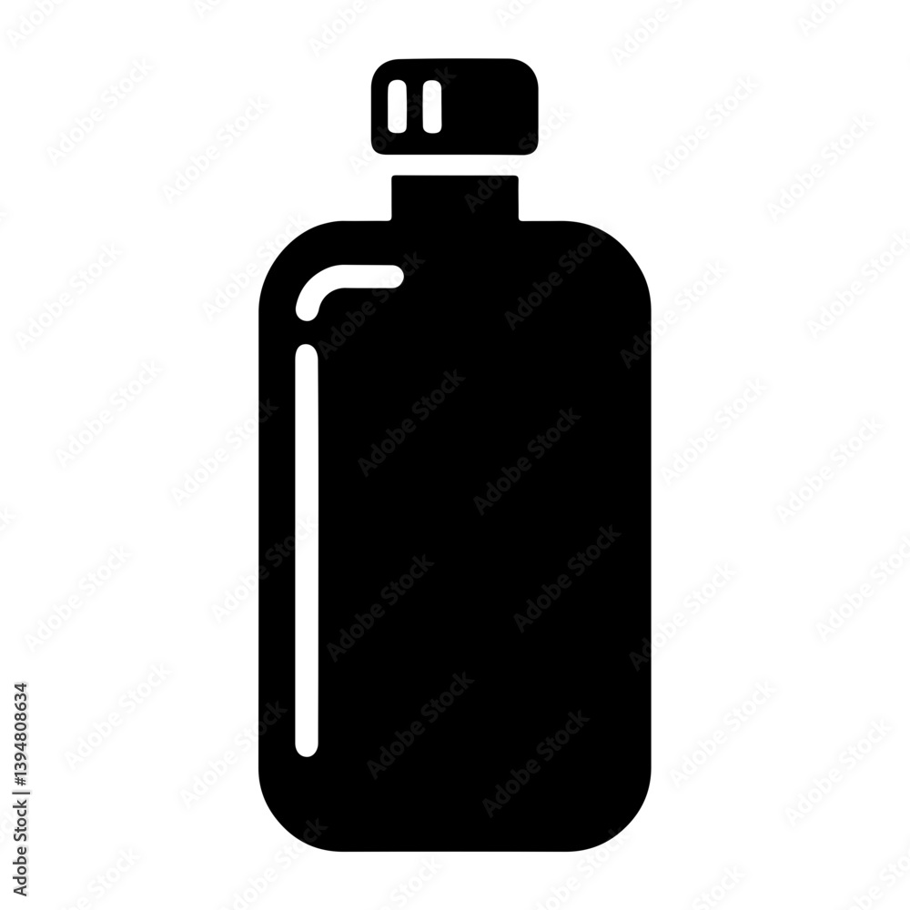 Flat Pictogram Icon Of A Water Flask With A Sleek And Simple Vector Style Ideal For Reusable Bottle And Drinkware Design Elements In Digital Or Print Use Flat Pictogram Icon Of A Water Flask With A Sleek And Simple Vector Style Ideal For Reusable Bottle And Drinkware Design Elements In Digital Or Print Use