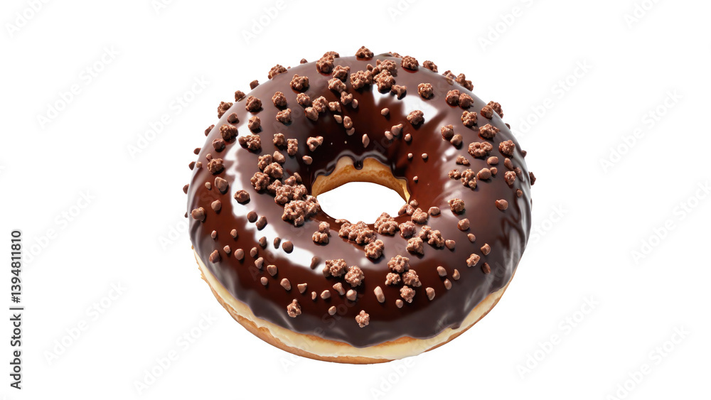 A sweet, sprinkled donut, perfect for bakery or dessert designs. A sweet, sprinkled donut, perfect for bakery or dessert designs.