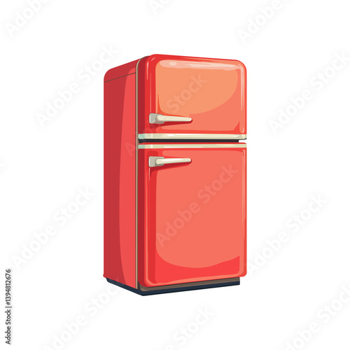 Refrigerator, daily necessities, vector, transparent background