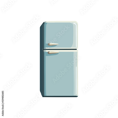 Refrigerator, daily necessities, vector, transparent background
