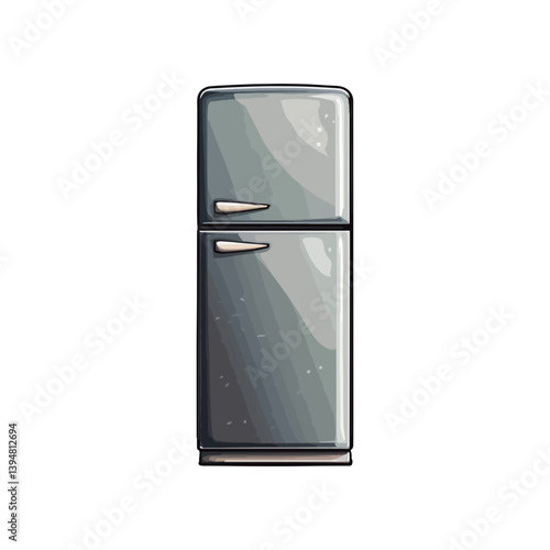 Refrigerator, daily necessities, vector, transparent background