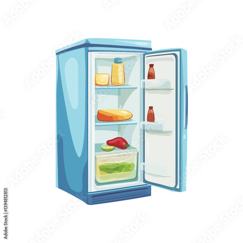Refrigerator, daily necessities, vector, transparent background