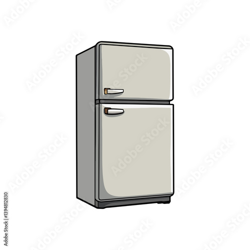Refrigerator, daily necessities, vector, transparent background