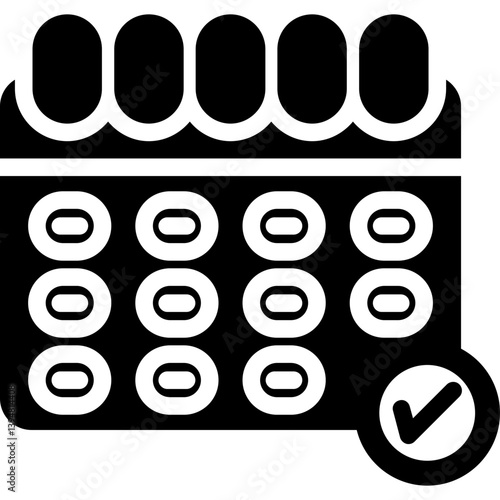 Calendar Glyph Icon
