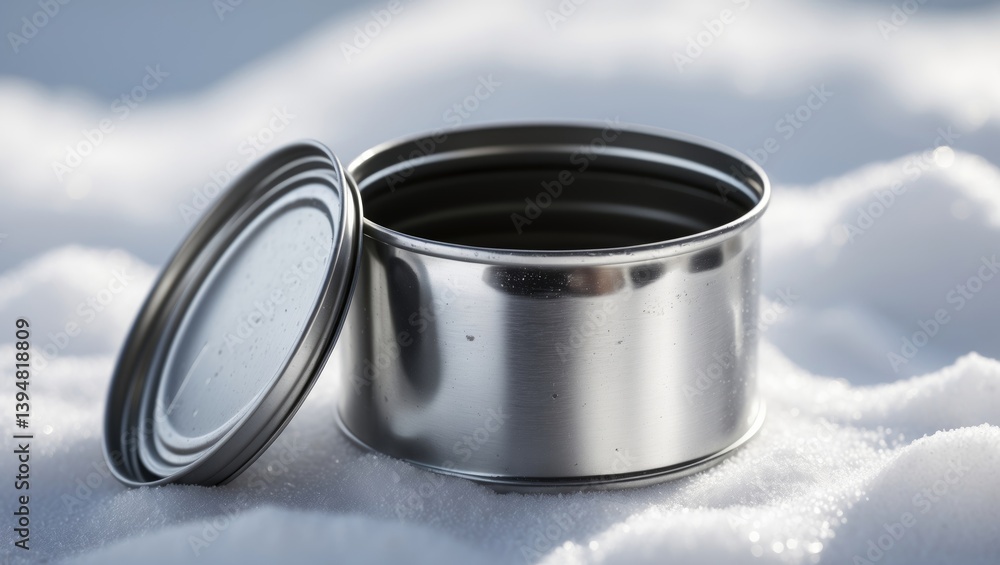 Isolated metal tin can on a white background Isolated metal tin can on a white background