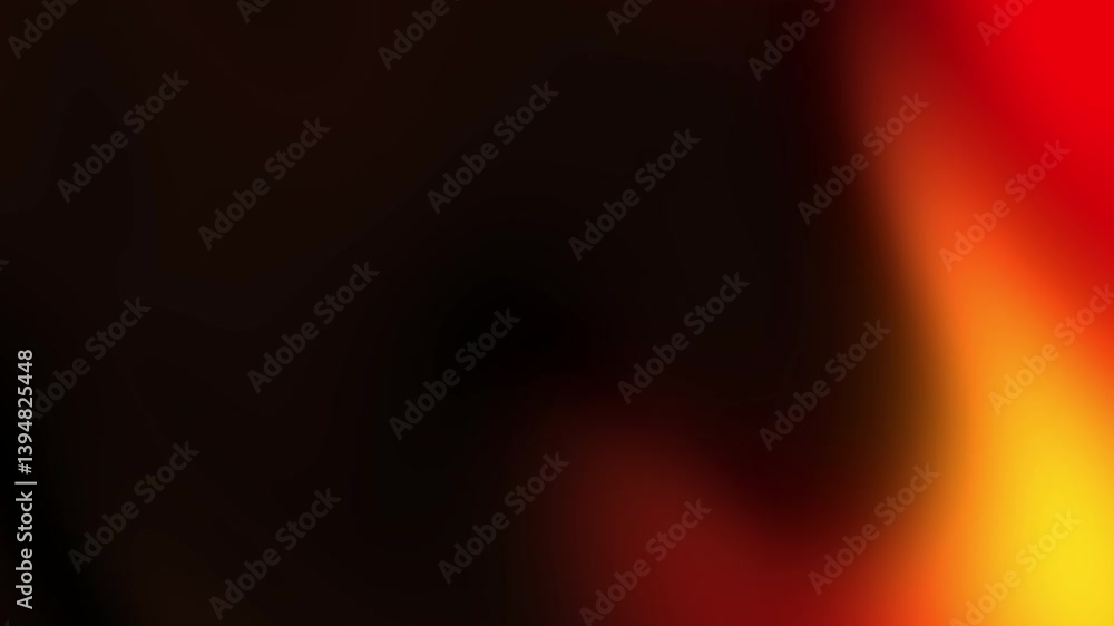 Abstract glowing black orange red gradient background video, looping video
