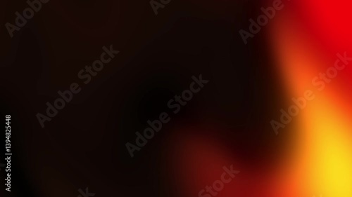 Abstract glowing black orange red gradient background video, looping video