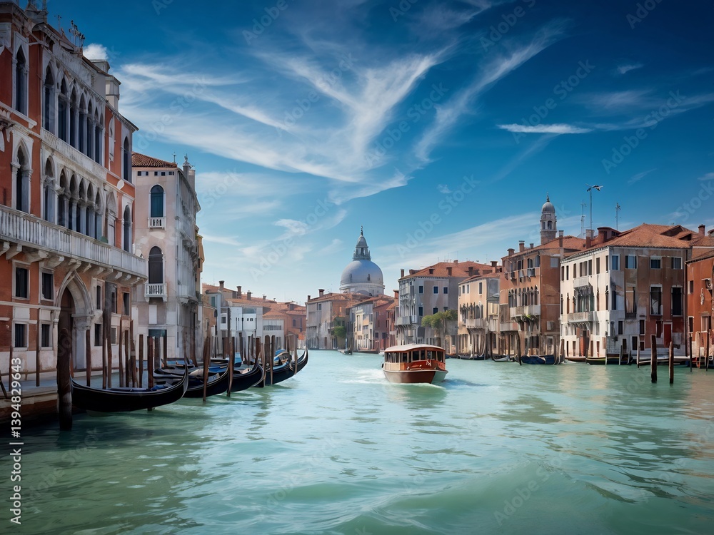Fototapeta premium Sunny Day in Venice, Italy