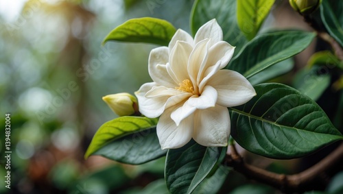 Gardenias, with their delightful blooms, are beautiful evergreen plants favored as houseplants.