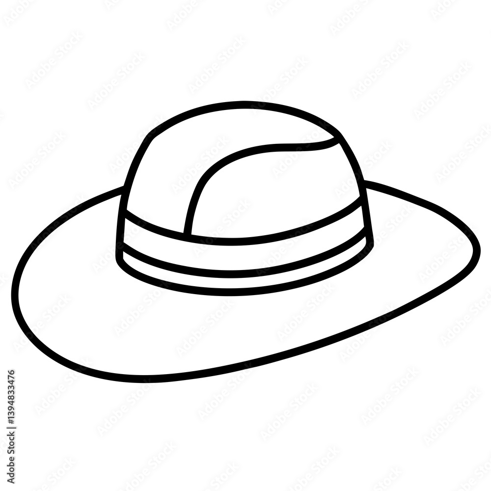 Sun-hat- white Background Vector Art, Icons, and Graphics for digital Download Sun-hat- white Background Vector Art, Icons, and Graphics for digital Download