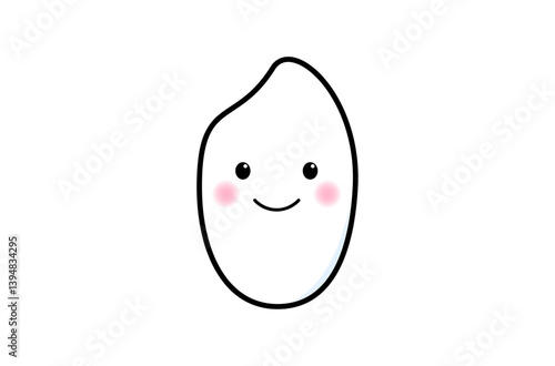 かわいい米粒のアイコン