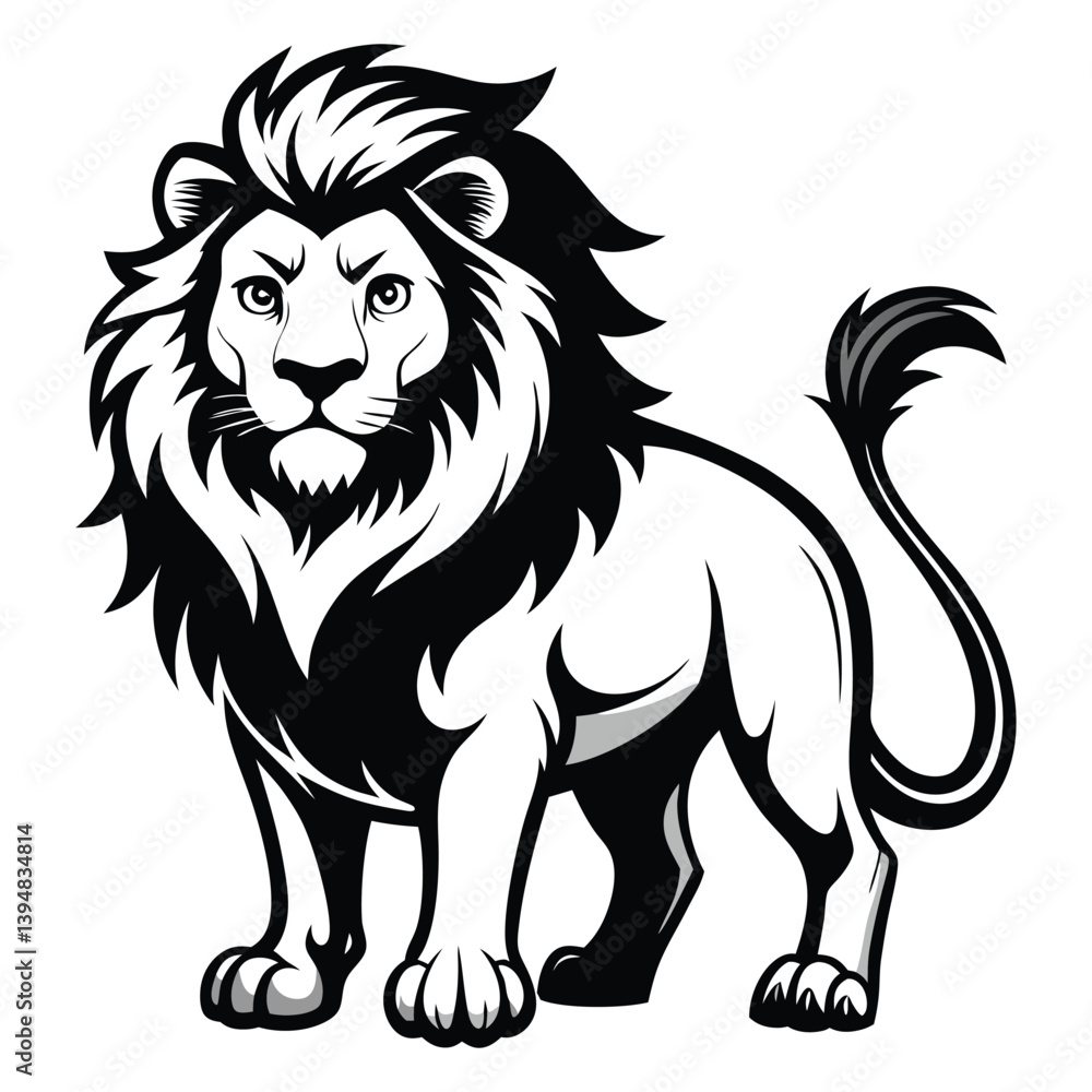Fototapeta premium lion vector illustration