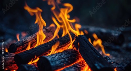 Image of a tree engulfed in flames
