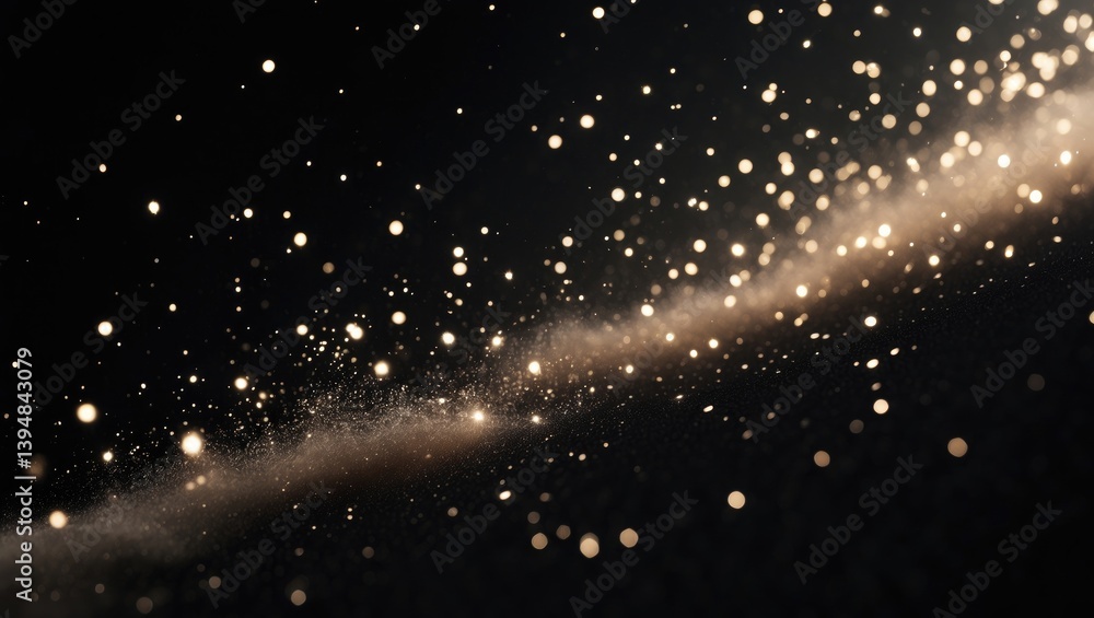 Airborne natural dust particles on a black surface Airborne natural dust particles on a black surface