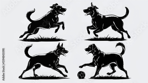 Captivating Dog Silhouettes