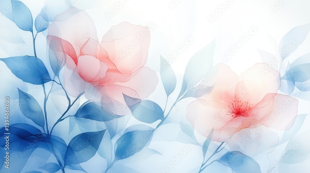 Obraz premium Stunning pink flowers on blueleaved plant, captivating closeup of nature's beauty