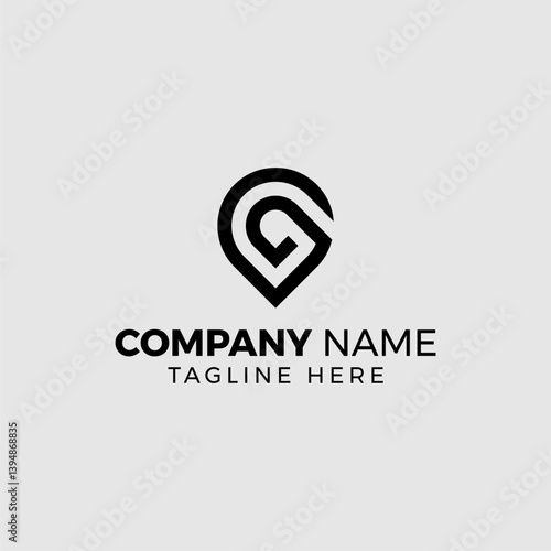 Modern Location Pin Logo Design – Geometric and Minimal Style