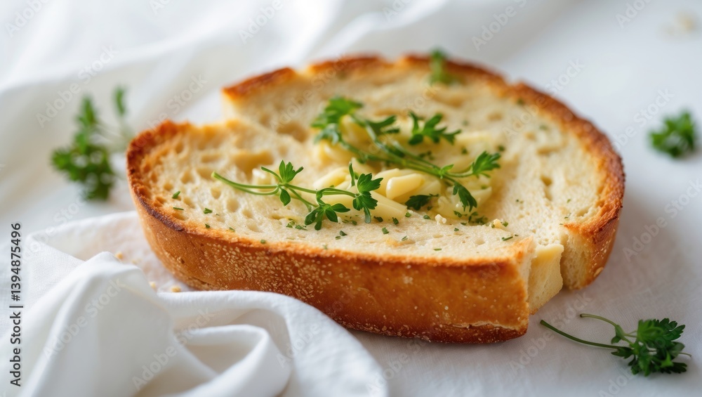 croutons seasoned with herbs on a contrasting background croutons seasoned with herbs on a contrasting background