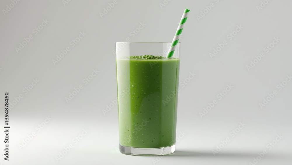 White backdrop featuring a glass of spinach juice White backdrop featuring a glass of spinach juice