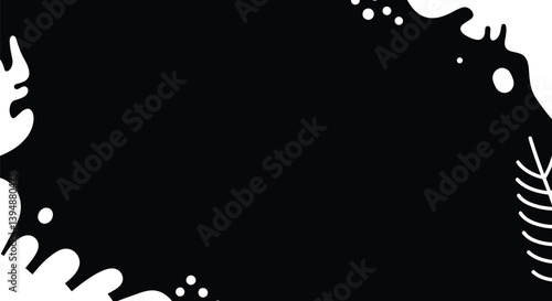 Black and white background. Abstract geometric patterns in black and white create a sleek and visually striking modern design. Vector illustration wallpaper design.