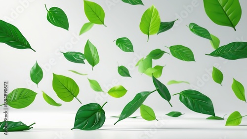 Wallpaper Mural Dancing Green Leaves and Air Purifier Torontodigital.ca