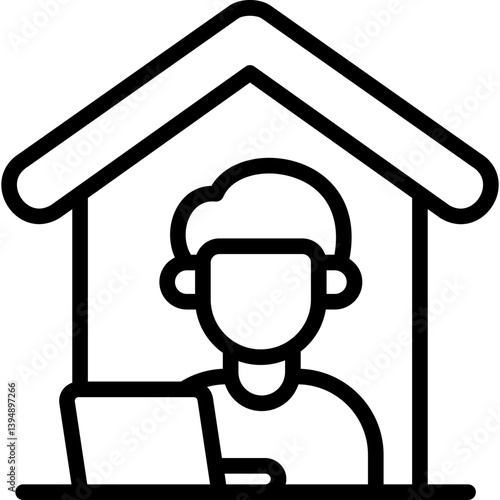 work from home icon