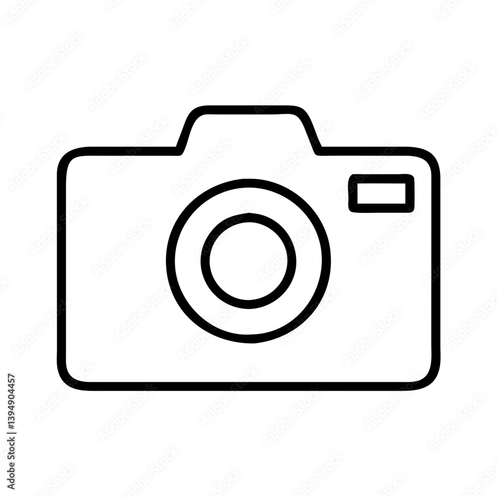 Stock photo camera icon vector illustration for photography and digital imaging design and creative projects