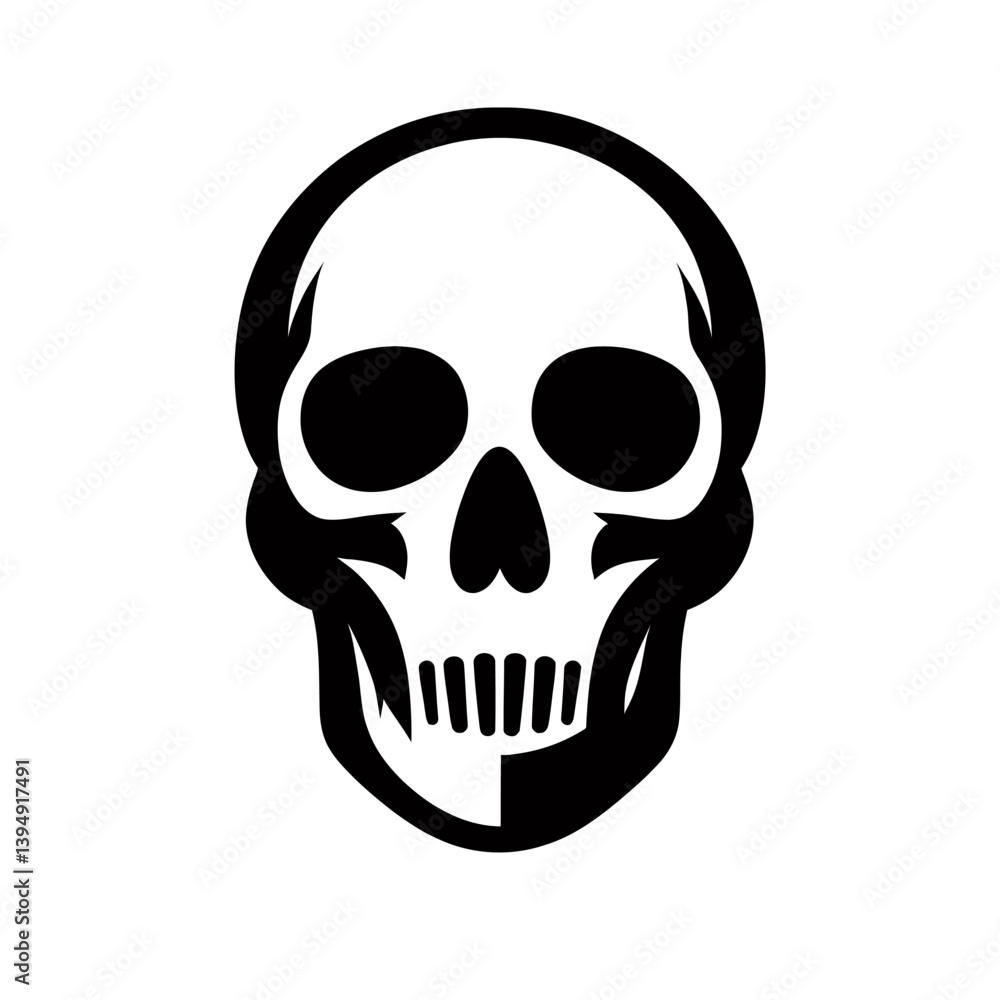 Fototapeta premium human skull isolated on white