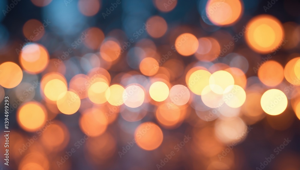 Fototapeta premium Background of soft bokeh with warm and colorful illumination