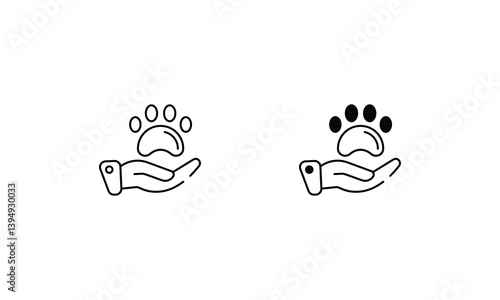 Adoption icons set vector stock illustration