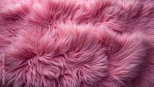Fluffy rose-colored fur for a fashionable backdrop