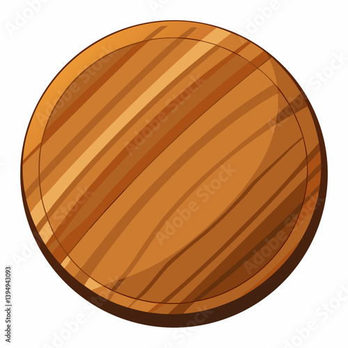 empty wooden plate