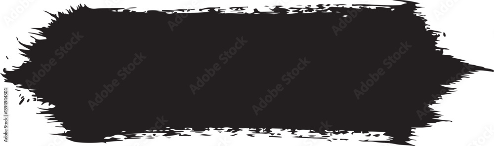 Obraz premium Black Grunge Brush Stroke Vector