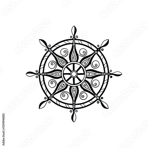 Mandala ornament vector