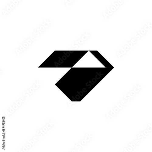  Luxury Geometric Logo with Simple Design on Isolated White Background