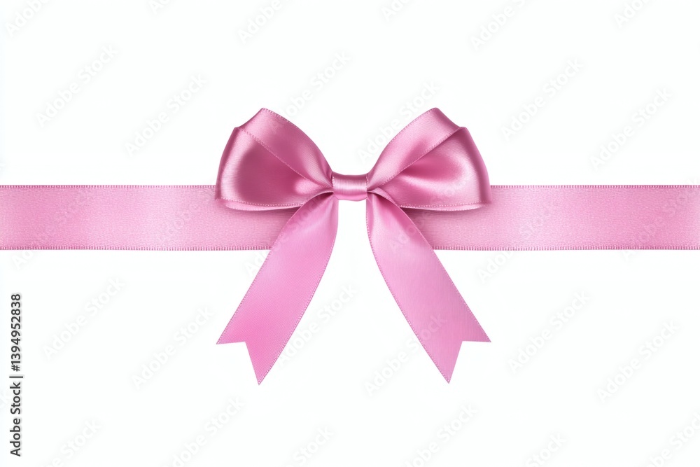Pink satin ribbon bow on white background (22) Pink satin ribbon bow on white background (22)