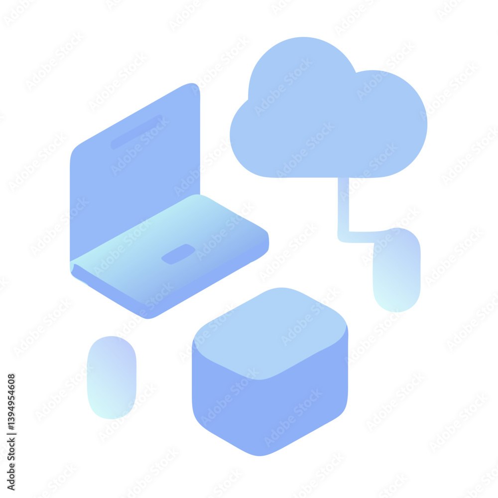 Vector Illustration of Interconnected Smart Devices Vector Illustration of Interconnected Smart Devices